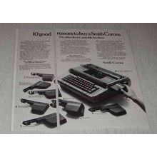 1981 2-page Smith-Corona Electric Portable Typewriter Ad