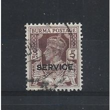 Burma.O28 3p Brown.Fine Used.Jul25