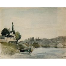 the-banks-of-the-marne-at-cennevieres Poster Canvas Movie Film Print A0 A1 A2 A3