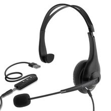 V100 Office Professional Wired Headset[ Black ]