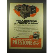 1944 Eveready Prestone Anti-Freeze Ad - Assignments