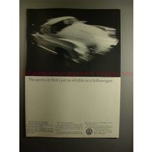 1969 Volkswagen Karmann Ghia Car Ad - Just as Reliable!