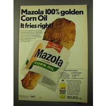 1971 Mazola Oil Ad - Tasty Fried Chicken Recipe