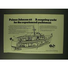 1971 Palmer-Johnson 63 Yacht Ad - A seagoing yacht