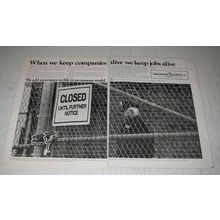 1974 Continental Assurance Ad - We Keep Companies Alive