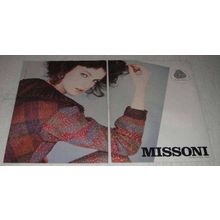 1981 2-page Missoni Fashion Ad