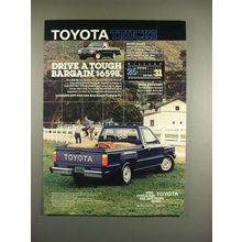 1986 Toyota Standard Bed Truck Ad - Tough Bargain!