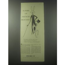 1954 Heinz Foods Ad - A hare of french descent