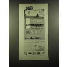 1954 Homasote Precision-Built, Jr. Universal Section Ad - It's Here
