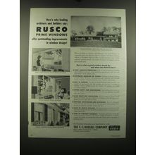 1954 Rusco Prime Windows Ad - Here's why leading architects and builders say