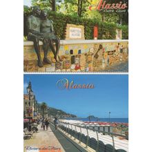 Muretto Di Alassio Statue & Theatre Posters 2x Italy Postcard s