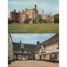 Hinchingbrook House George Hotel Huntingdon 1960s 2x Postcard s