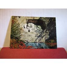 LION'S MONUMENT, LUZERN, SWITZERLAND unused postcard Lucerne =