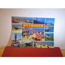 multiview, WEYMOUTH, DORSET. used postcard by J Salmon. 1997 pm =