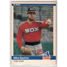 1984 Fleer baseball card #71 Mike Squires - White Sox