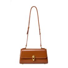 Women Fashion Genuine Leather Handbags Tote Bag Shoulder Bag Brown
