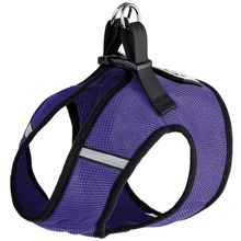 Boston Nylon Mesh Step-In Harness with removable patch Lavender 32"-36