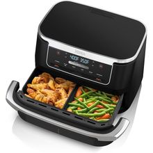 Ninja DZ071 Foodi 6-In-1 Flexbasket Air Fryer with 7-QT Megazone & Basket Divide