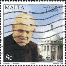 MALTA, Saint Gorg Preca, blue 2007, 8c, #4