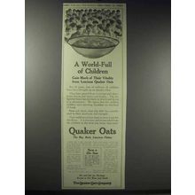 1914 Quaker Oats Ad - A World-Full of Children