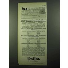 1931 Dallas Texas Ad - Official Figures Show Why