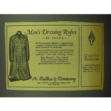 1943 A. Sulka Imported Flannel Dressing Robe Ad