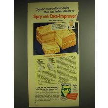 1948 Spry Shortening Ad - Orange Dream Cake recipe