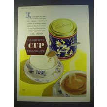 1955 Cadbury's Cup Chocolate Ad - Hot Chocolate
