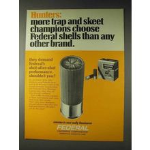 1973 Federal Shotgun Shells Ad - More Trap and Skeet