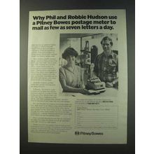 1979 Pitney-Bowes Postage Meter Ad - Phil Robbie Hudson