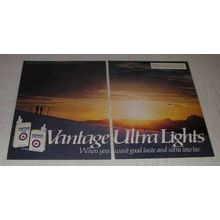 1982 Vantage Ultra Lights Cigarettes Ad