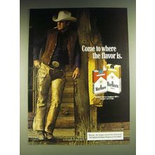 1984 Marlboro Cigarettes Ad - Come to where the flavor is