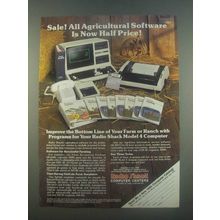 1985 Radio Shack AgDisk Agricultural Software Ad