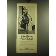 1947 Cannon Nylons Ad - Not just nylons.. But Cannon nylons