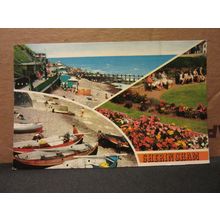 multiview, SHERINGHAM, NORFOLK, used postcard. Colourmaster =