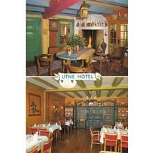 The Utne Hotel Restaurant Area Denmark Postcard