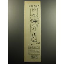 1957 Bergdorf Goodman Haymaker Jump Suit Ad - Pantry to Parlor