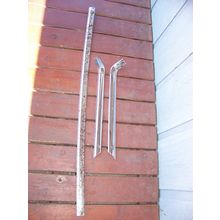 1965 CHRYSLER NEW YORKER 2D HT REAR WINDOW TRIM OEM 3 PCS TWO DOOR HARD TOP
