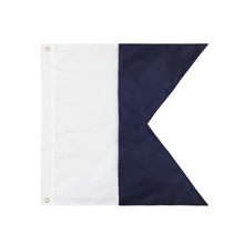 Pack Of 2] Authentic Letter A Nautical Alphabet Navy Code Signal Flag 24"" -...