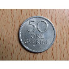 Sweden 1969 50 Ore Coin