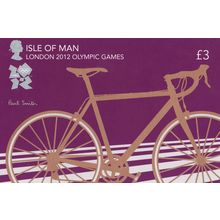 2012 Olympic Games Cycling £3 Paul Smith Bicycle Race Isle Of Man Postcard