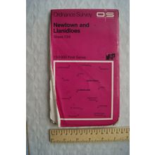 1974 OS first series map Sheet 136 Newtown and Llanidloes