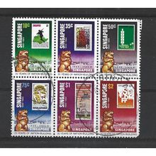 Singapore."25 Years of National Building" Mini Sheet.Fine Used.Jul25