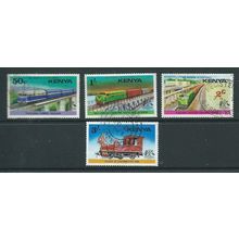 Kenya stamps sg66 sg 66 used fu 1976 set railway