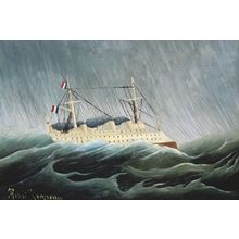The Ship in the Storm, Rousseau Poster Canvas Movie Film Print A0 A1 A2 A3 A4 A5