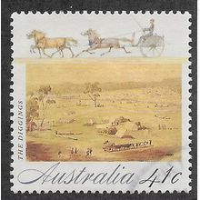 AUS 1990 41c 'COLONIAL DEVELOPMENT- THE DIGGINGS' FINE USED (EBID67-907)