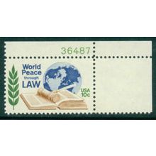 1576 10c World Peace Fine MNH P#S UR 36487 ZA1387
