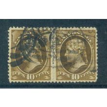 Used 209 10c Thomas Jefferson Almost Very Fine Pair Q3770
