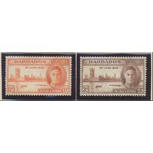 Barbados Stamps Scott #207 To 208, Mint Never Hinged