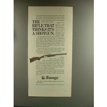 1967 Savage 24 Rifle Ad - Thinks It's a Shotgun